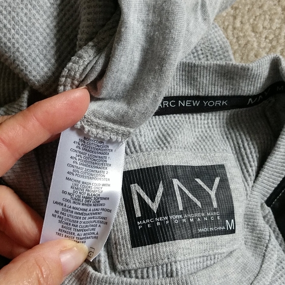 Mny thermal ls tee w pleather shoulder detail - Picture 3 of 3